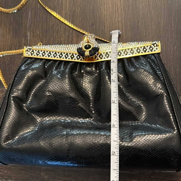 Vintage Black and Gold Clutch Bag - Picture 12 of 14